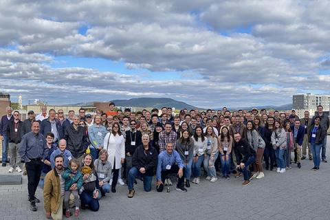  Group shot of Campus Weather Service taken on the roof of the Walker Building on the University Park campus