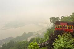 Pittsburgh is barely visible through wildfire smoke in June 2023.