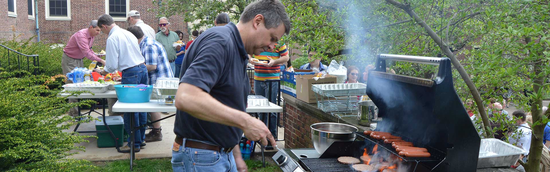 Irvin Hall cookout