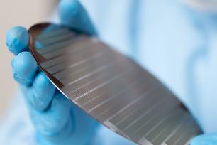 The new lab will enable work developing advanced semiconductor wafers, shown here