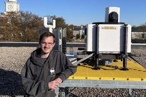 As a meteorology and atmospheric science graduate student studying air quality, Nicholas Prince works with Doppler LiDAR and model simulations to research how air quality can quickly degrade along the coastlines in the United States. That's important because the coastlines are some of the most populated areas in the nation