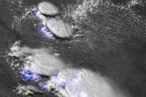 Convection initiation over the Central United States as viewed from the GOES-17 satellite