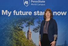 Kelli Volkomer earned an undergraduate and graduate degree through the Penn State College of Earth and Mineral Sciences and Penn State World Campus.