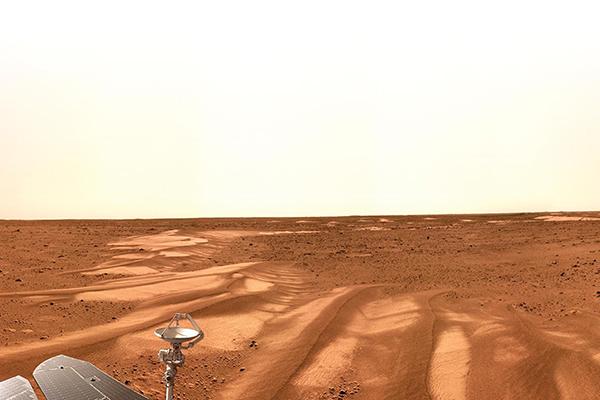  panoramic photo taken by the Zhurong Mars rover on Mars